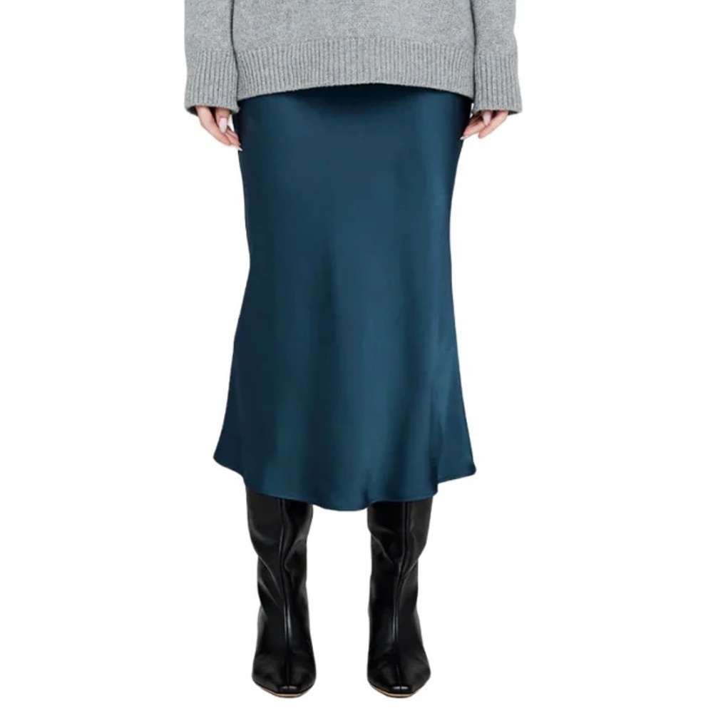 Anine Bing Deep Blue Midi Skirt